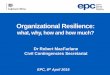 Organizational Resilience · 6 Resilience Resilience What do we mean when we talk about Resilience? FROM Persistence through disruption, damage or change Rooted in an physical sciences
