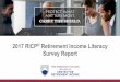 2017 RICP Retirement Income Literacy Report › sites › ... · 2017-04-24 · 2017 RICP® Retirement Income Literacy Report ... as annuity strategies are one way to enhance retirement