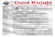 TheGood KnightMonthly Newsletter of: News Knights of ColumbusMother Cabrini Council # 7278 Council Officers # 7278 Chaplain Rev. Gil Lap ... Louis Borriello 2014-2016 Sal DeFilippo
