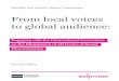 From local voices to global audience · 2016-03-28 · From local voices to global audience: Engaging with the International Convention on the Elimination of All Forms of Racial Discrimination