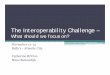 The Interoperability Challengedv.himsschapter.org/sites/himsschapter/files/Chapter...Today’s Talking Points • Interoperability is an essential capability to enable transparent