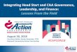 Integrating Head Start and CAA Governance, Leadership, and …€¦ · finance, human resources, etc) and ask a small group of agency leaders (including Head Start representatives)