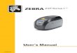 ZEBRA ZXP Series · Installing the Printer P1060728-344 Zebra ZXP Series 1 Card Printer User’s Manual 11 Connecting Power Caution • Limit electrical power supplied to the printer