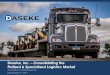 Daseke, Inc. Flatbed & Specialized Logistics Market › 578562955 › files › doc_presentations › ... · 2018-01-17 · 1,100 Owner Operators Presence: East Coast, Southeast 2nd