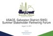 USACE, Galveston District (SWG) Summer Stakeholder ... USACE-8-14-19v2_1.pdf · 20 Fairmont Parkway (Widening) H/L Widening is recommended from Canada Rd to SH 146. There are at least