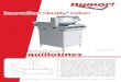 Innovation! Quality! Value! · Innovation! Quality! Value! Dumor Digicut 45 MK2 Electrically powered guillotines showroom: Houtschelf 24 | 3371 KB | Hardinxveld | Netherlands | Tel