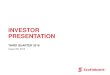 INVESTOR PRESENTATION - Scotiabank€¦ · otherwise committing resources to specific companies, industries or countries. ... this document are set out in the 2017 Annual Report under