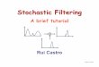 Stochastic Filtering - A brief tutorial · 2008-09-30 · Stochastic Filtering is a very general (Bayesian) framework for sequential estimation in a model-based setting. For linear