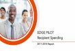 EDGE PILOT Recipient Spending · 2019-08-22 · PILOT Recipient Spending Report | 2011-2018 125 Number of Local Companies $126,198,062 Total Spending $1,009,584 Average Spending per