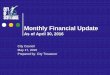 Monthly Financial UpdateApril/financial-update-presentation.pdf · (In Tentative Budget) Fav/(unf) % 1.1% Sales Taxes $110.0 $114.0 $4.0 4% State-Shared Revenues 55.5 55.6 0.1 0%