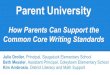 Parent Universitywestportparentuniversity.weebly.com/uploads/1/7/9/8/17989641/k5... · Parent University How Parents Can Support the Common Core Writing Standards Julie Droller, Principal,