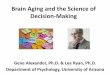 Brain Aging and the Science of Decision-Making · 2017-02-16 · Recommendations for making healthy choices when making new decisions • Stay informed on how making decisions can