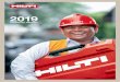 2019...Management Report 2019 Financial Report | 7 Hilti continues to invest in products, services and software The Hilti Group also brought numerous innovations (70) onto the market