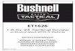 ET1626 - bushnell.com...3500/4500/6500, Legend®, Trophy®, or Trophy® Xtreme riflescope, binocular or spotting scope with the security of our No Questions Asked Lifetime Warranty