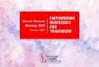 EMPOWERING Annual General BUSINESSES Meeting 2020 FOR 30 ... · reshaping business models, jobs and how stronger linkages should be forged between tech ... international business