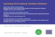 Upcoming GLR Learning Tuesdays Webinars...2019/10/10  · PCY encourages cross-sector collaboration by fostering strategic partnerships to leverage expertise, reduce competition, and