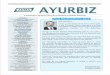 A QuArterly NewSletter fOr AyurveDic & HerbAl … › downloads › ayurbiz_Ayurbiz October...Ayurvedic formulations would severely affect the ASU Industry. We had also mentioned that