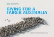 GIVING FOR A FAIRER AUSTRALIA › communityfoundation... · “At ACF, our donors aren’t on their own – they’re part of a ... Co Opera Inc The Mikado in 2016 Henkell Family