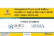 Integrated Care and Safety Issues in Aging Mental Health ... · Partner logo here Integrated Care and Safety Issues in Aging Mental Health (IPA, Taipei 09.12.16) Henry Brodaty