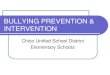 BULLYING PREVENTION & INTERVENTIONrosedale.chicousd.org/documents/Bullying Prevention... · BULLYING DEFINED zThe one bullying has more POWER: zCan be real or perceived zPhysical,