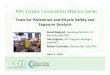 Tools for Pedestrian and Bicycle Safety and Exposure Analysis › pdf › Webinar_PBIC_LC_060512.pdfWebinar Tools for Pedestrian and Bicycle Safety and Exposure Analysis Tuesday, June
