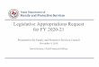 Legislative Appropriations Request for FY 2020-21 · 2018-11-14 · 5 FY 2020-21 Summary of Request DFPS Goal FY 18-19 Est/Bud FY 20-21 Base Request FY 20-21 Exceptional Items FY