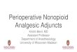 Perioperative Nonopioid Analgesic Adjuncts · 2019-11-12 · Postoperative multimodal analgesic pain management with nonopioid analgesics and techniques: A review. JAMA Surgery. 2017;