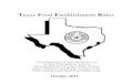 exas Food Establishment Rules › uploads › cms › nav-181-5967eeefabf... · 2018-10-23 · exas Food T Establishment Rules October 2015 Texas Department of State Health Services