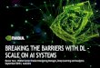 BREAKING THE BARRIERS WITH DL - SCALE ON AI SYSTEMSon-demand.gputechconf.com/gtc-au/pdf/Breaking-the-Barriers-with-D… · Video surveillance ... recognition techniques, Wiener provides