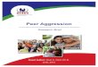 Peer Aggression - University of Minnesota Aggression.pdfAggression is any behavior intended to harm another individual10. This brief specifically focuses on childhood aggression directed