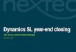 Dynamics SL year -end closing · 2016 Affordable Care Act ... year-end processes at the end of December no matter what period number is assigned • You may continue to post entries
