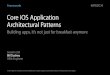 Core iOS Application Architectural Patterns...Redistribution or public display not permitted without written permission from Apple. #WWDC14 Core iOS Application Architectural Patterns