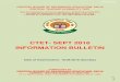 CTET- SEPT 2016 INFORMATION BULLETIN › downlods › Job-Notification-CTET-Exam... · 2016-06-22 · CTETSEPT 2016 e 1 CENTRAL BOARD OF SECONDARY EDUCATION, DELHI CENTRAL TEACHER