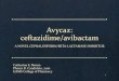 Avycaz: ceftazidime/avibactam - MemberClicks › assets › AAHP › 2015_Fall... · 2016-11-02 · Mechanism of Action • Ceftazidime – inhibits bacterial cell wall synthesis