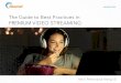 The Guide to Best Practices in PREMIUM VIDEO STREAMING · Meeting QC requirements is a tall order, given the range of applications and ... analytics, and other best practices that