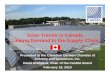 Solar Trends in Canada Linking Demand to the Supply Chain · 2015-05-31 · Microsoft PowerPoint - Ppt0000003 [Read-Only] Author: ydenz Created Date: 2/23/2010 1:00:14 PM 