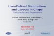 User-Defined Distributions and Layouts in ChapelChapel (4) Chapel’s Motivating Themes 1) general parallel programming •software: data, task, nested parallelism, concurrency •hardware: