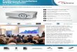 Professional Installation WXGA Projector · and images from USB storage devices. HDCast Pro connectivity provides wireless screen mirroring with Android, Mac OS and Windows devices