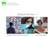 Output Devices - 'binocular vision , 'binocular depth perception' , 'stereoscopic depth perception