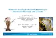 Nonlinear Analog Behavioral Modeling of Microwave Devices and … · 2011-03-15 · MEMS switches GaAs Agilent Measurement HW & SW IP external technology Collaborative Innovation