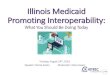 Illinois Medicaid Promoting Interoperability€¦ · Promoting Interoperability (formerly Meaningful Use) Help Desk. Call our expert advisors with any questions you have about attestation,