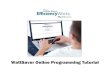 Customer login - WattSaver Online Programming Tutorial · 2014-04-07 · WattSaver Online Programming Tutorial. Log-in Page • Go to • The default User ID is your Westar Energy