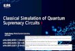 Classical Simulation of Quantum Supremacy Circuitstomoyuki.morimae/... · Google random circuit sampling: basics ... Tensors & tensor networks Tensors: Multi-dimensional arrays •