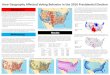 How Geography Affected Voting Behavior in the 2016 ... · This study has shown that geographic location affects voting behavior, explore the reasons for the high spatial autocorrelation