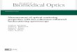 Measurement of optical scattering properties with low ...€¦ · Sec. 2. We will then discuss a theoretical light scattering model based on a weak scattering approximation and a