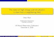 The state of high-energy particle physics: a view from a ...woit/usno-printable.pdf · Get e ective supergravity theory in 4d at low energy, uni ed theory of SM + quantum gravity