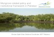 Mangrove-related policy and institutional framework in ......institutional framework in Pakistan Ghulam Qadir Shah (National Coordinator, MFF Pakistan) National Coastline ... Miani