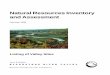 Natural Resources Inventory and Assessment · Natural Resources Inventory and Assessment February 1998 Listing of Valley Sites. VALLEY SITES HIGH VALUE VALLEY SITES WITH PAST AND