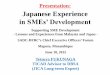 Presentation: Japanese Experience › sites › default › files › documents › forum › june2… · 18/6/2015  · - Lessons and Experiences from Malaysia and Japan - SADC-DFRC’s