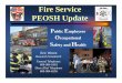 Fire Service - PEOSH Update · Fire Service PEOSH Update Eric Weren Research Scientist II General Telephone: 609-984-1863 Direct Dial Telephone 609-984-6556 1. Inspections FFY 09